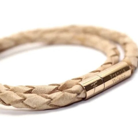 Läderarmband nude