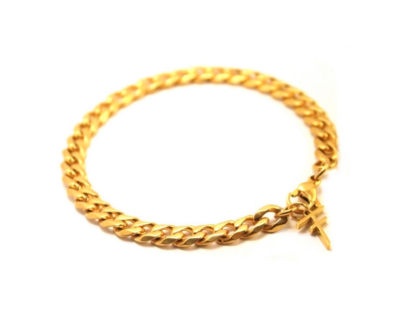 Armband guld 7 mm