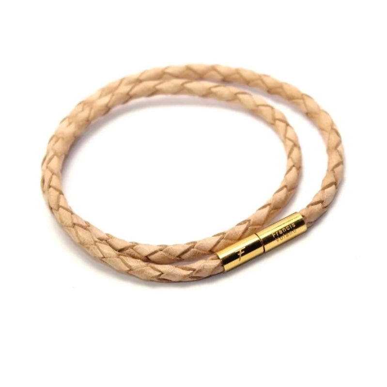 Läderarmband nude